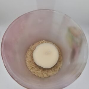Pink Candle Lantern – Floral Female Figure - Image 3