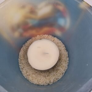Blue Candle Lantern – Colorful Heart - Image 3