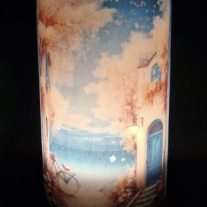 Blue Candle Lantern – Beach House - Image 4