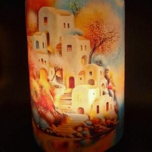 Iridescent Candle Lantern – Houses on the Bay - Image 4