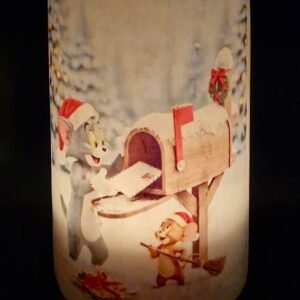 Ice-Toned Candle Lantern – Tom and Jerry Sending Christmas Cards - Image 4