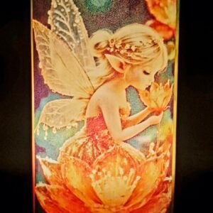 Colorful Candle Lantern – Fairy on a Flower - Image 4
